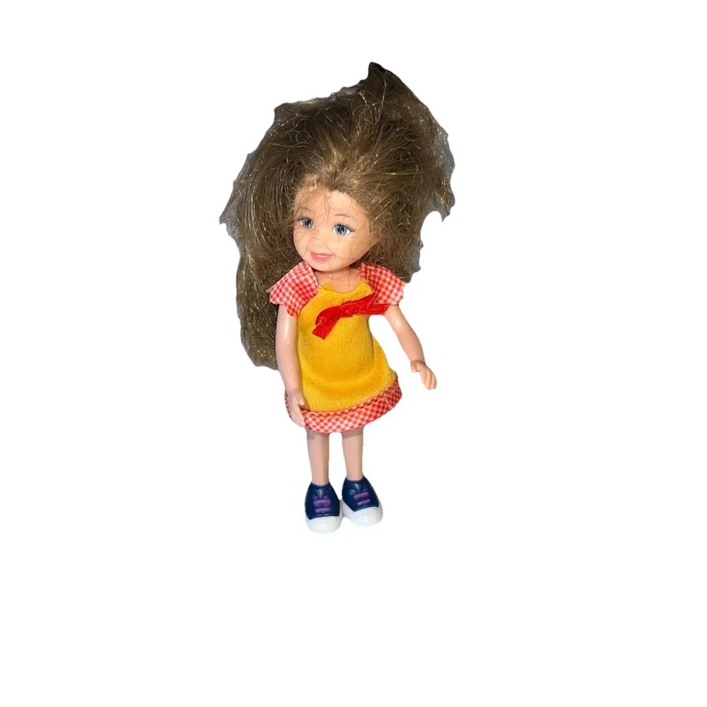 2009 Ty Li'l Ones Chic Boutique Doll M1210 Yellow Gingham Dress 4